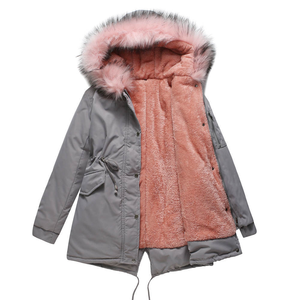 |JUET| Warm Parka jacket with beautiful full fur collar