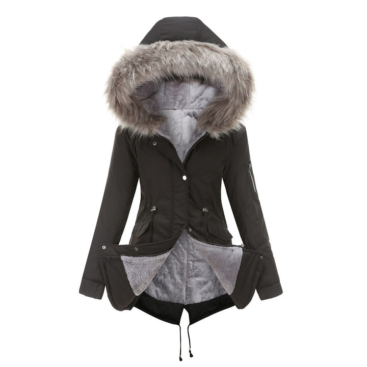 |JUET| Warm Parka jacket with beautiful full fur collar