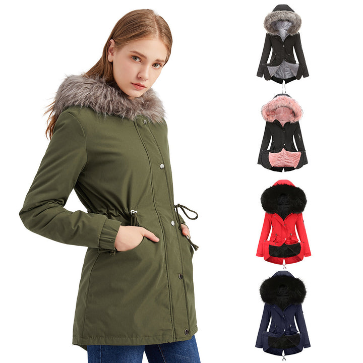 |JUET| Warm Parka jacket with beautiful full fur collar