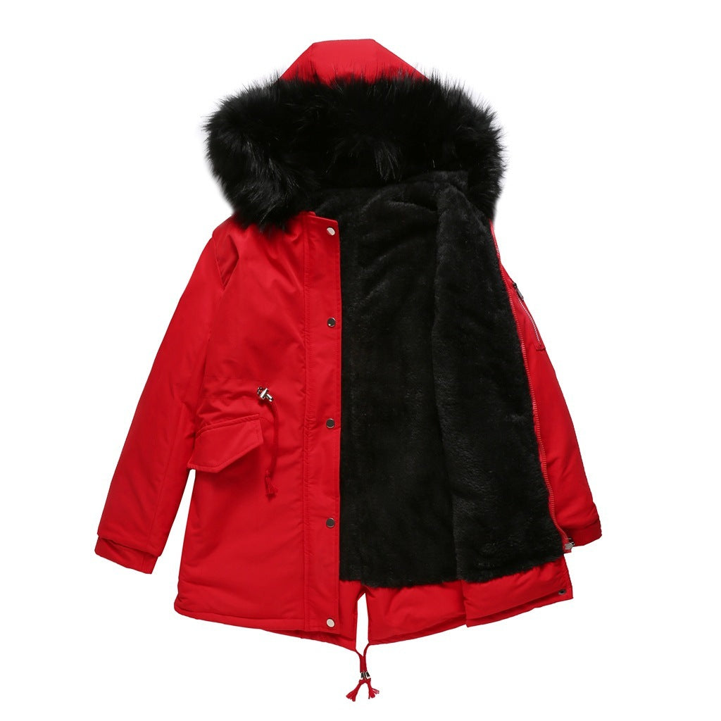 |JUET| Warm Parka jacket with beautiful full fur collar