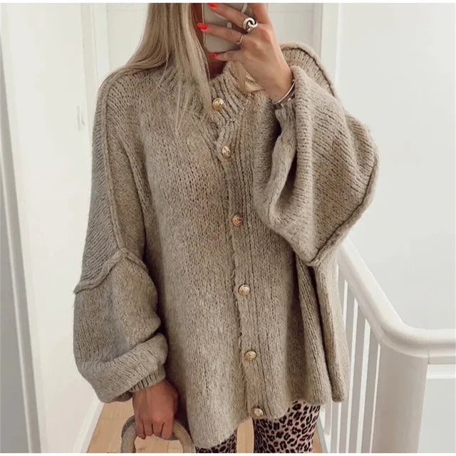 |JILL|Gezellige Oversized Gebreide Cardigan