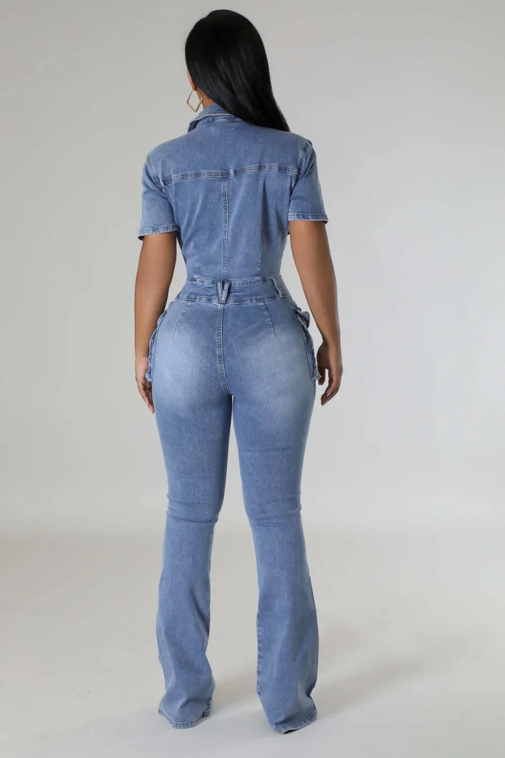 Daemy™ - Denim Playsuit