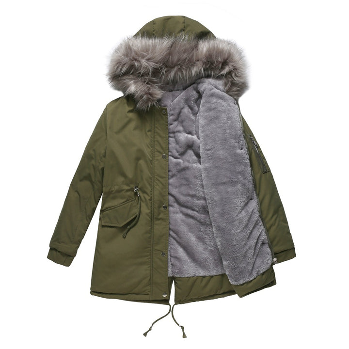 |JUET| Warm Parka jacket with beautiful full fur collar