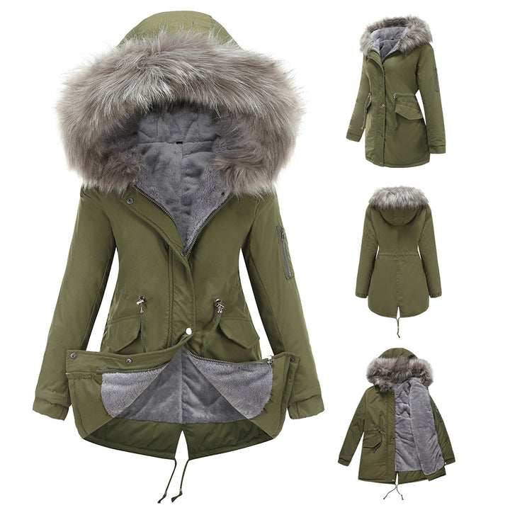 |JUET| Warm Parka jacket with beautiful full fur collar