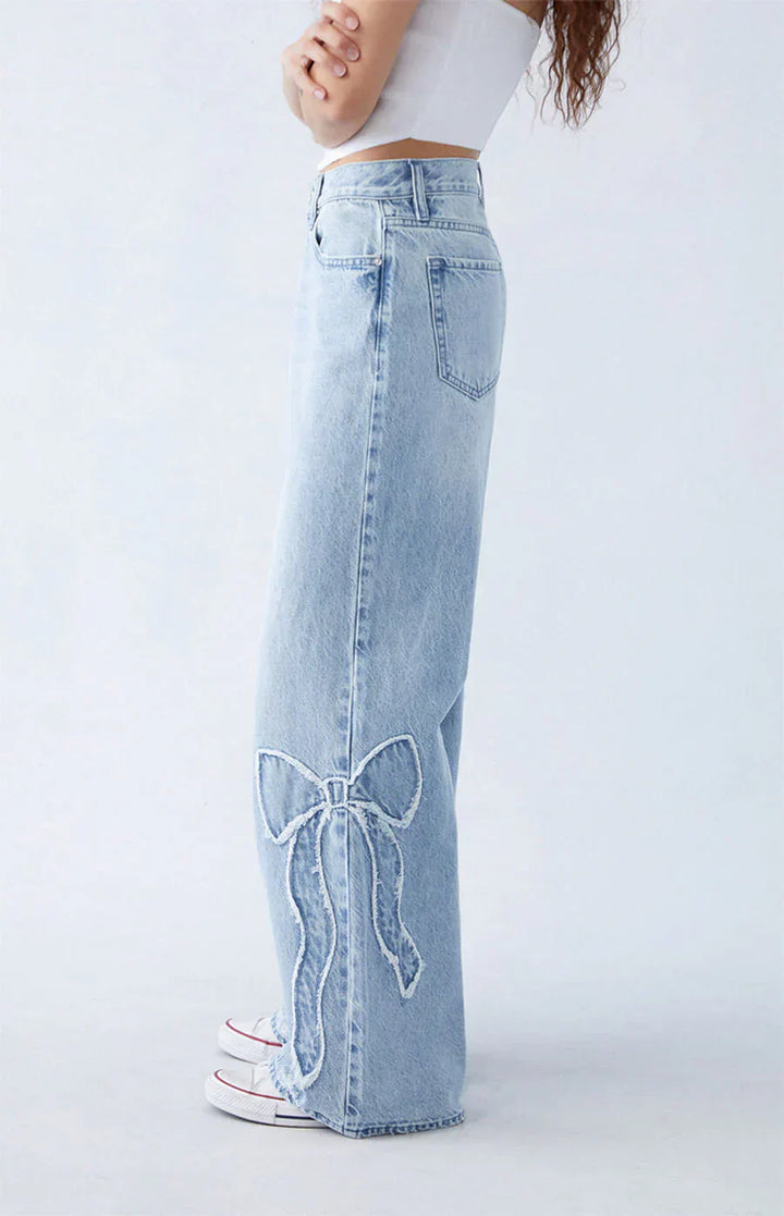 Zara™ - De Baggy Jeans met Strik