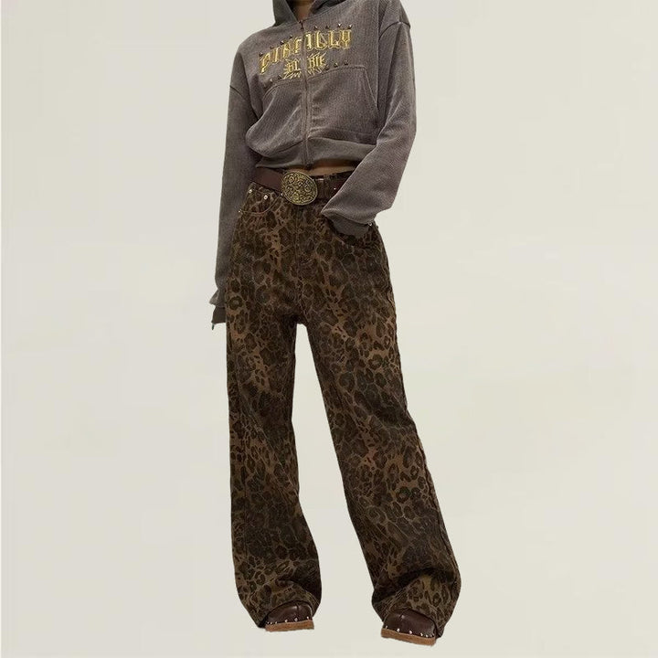 Sofie™ - Stijlvolle Leopard broek